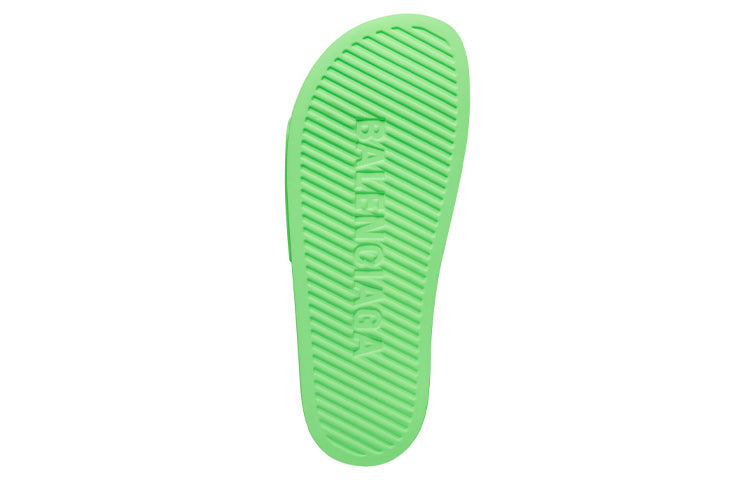 Balenciaga Pool Slides 'Fluo Green' 565826W1S823590 #