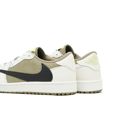 AIR JORDAN 1 LOW GOLF X TRAVIS SCOTT OLIVE BLACK