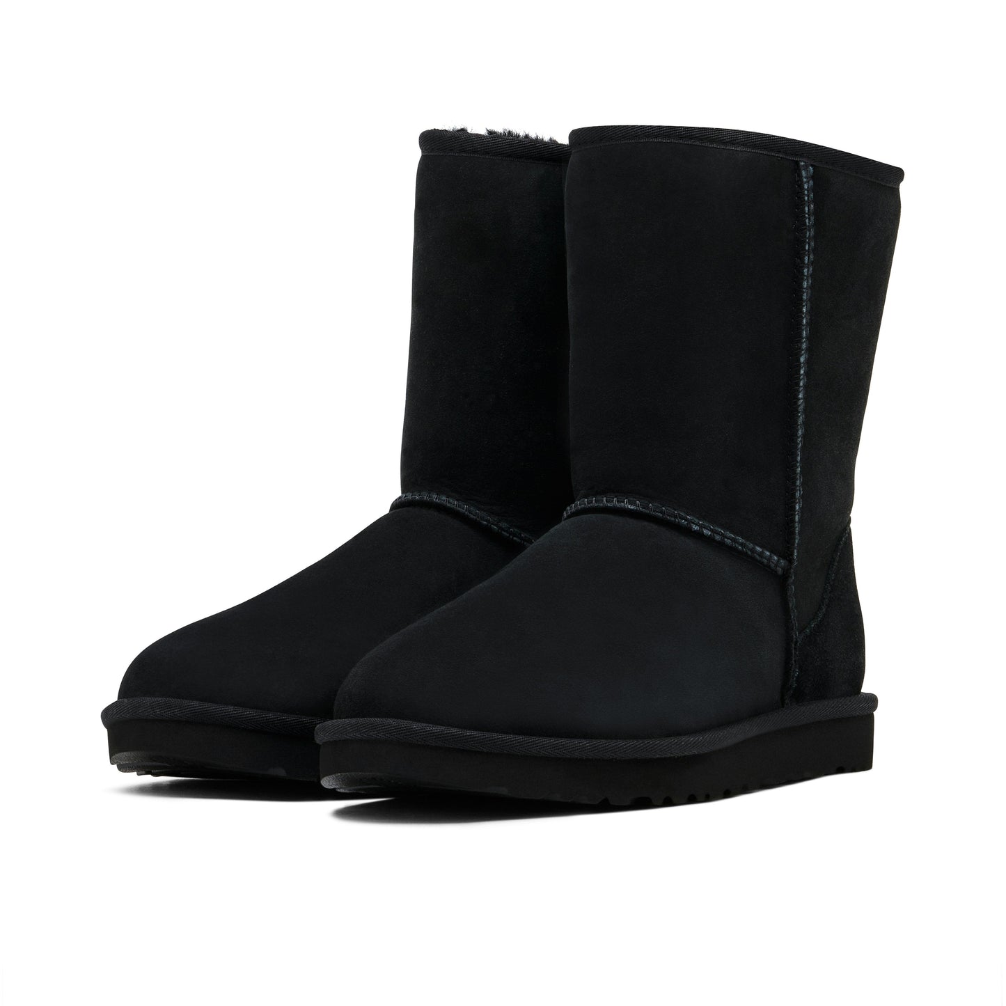 UGG CLASSIC SHORT II BOOT BLACK WOMENS
