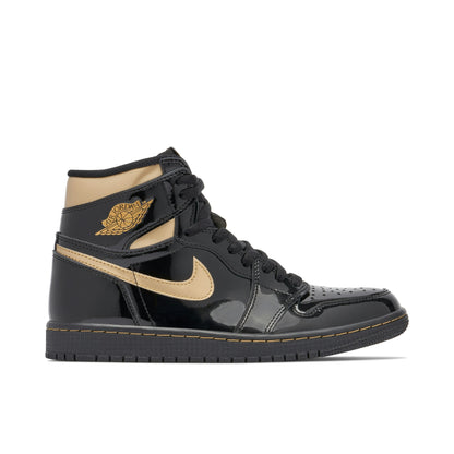 AIR JORDAN 1 HIGH OG PATENT BLACK GOLD