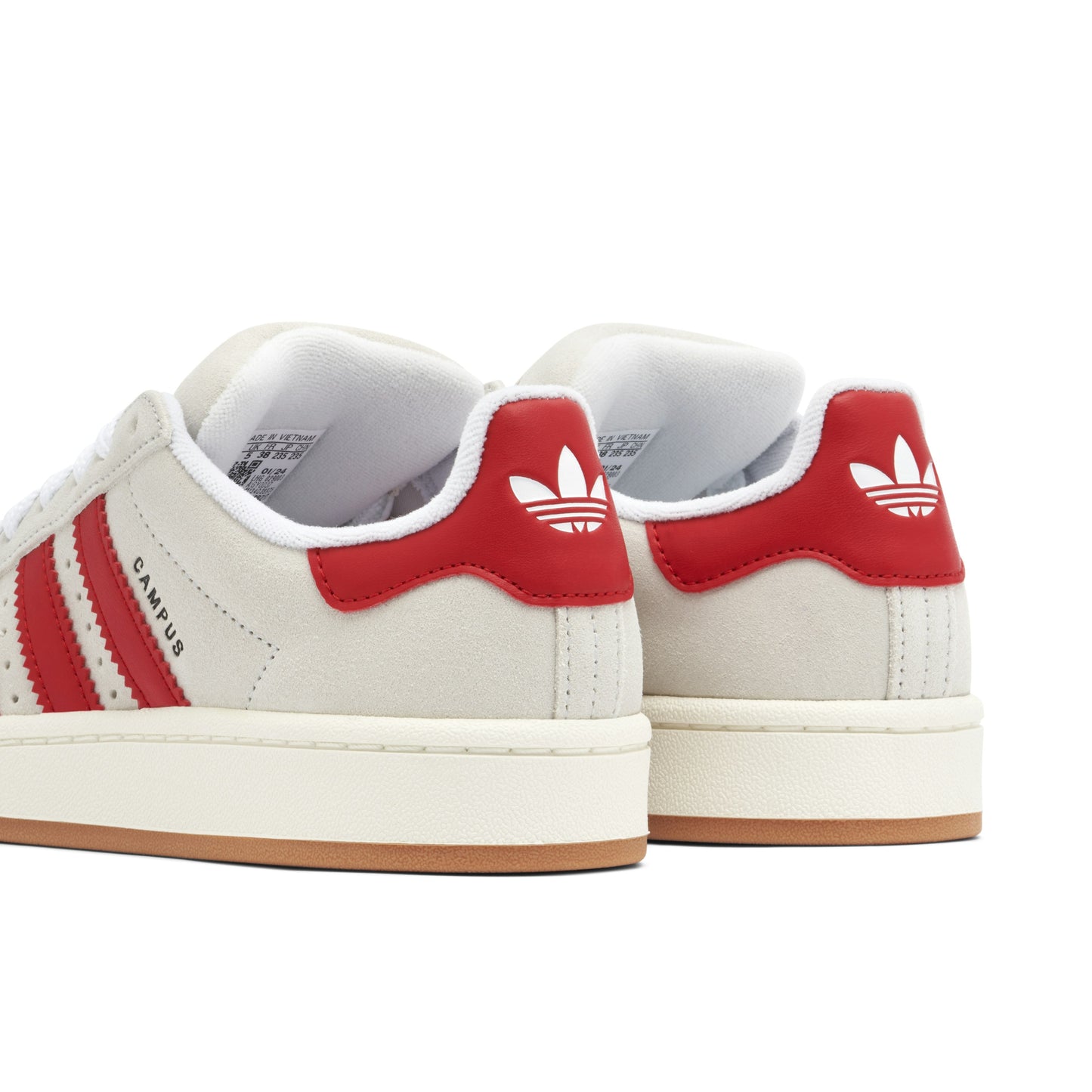 ADIDAS CAMPUS 00S CRYSTAL WHITE SCARLET WOMENS