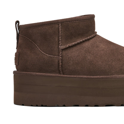 UGG CLASSIC ULTRA MINI PLATFORM BURNT CEDAR WOMENS