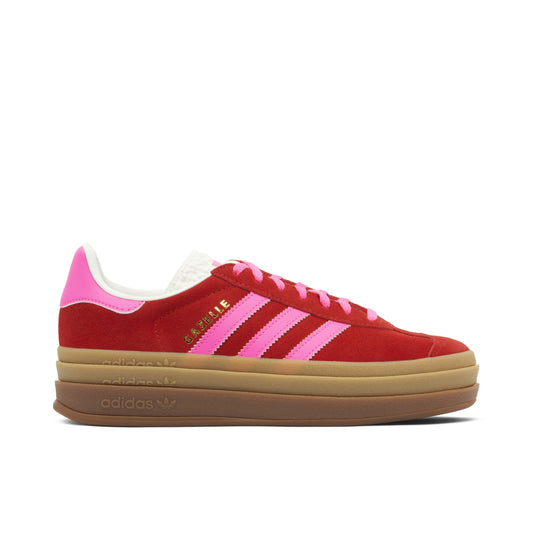 ADIDAS GAZELLE BOLD COLLEGIATE RED LUCID PINK WOMENS
