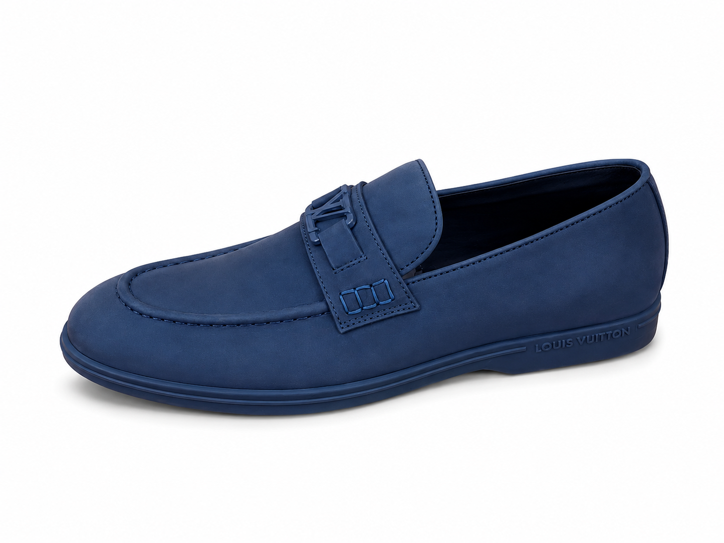 Navy Blue Slip-On Loafers
