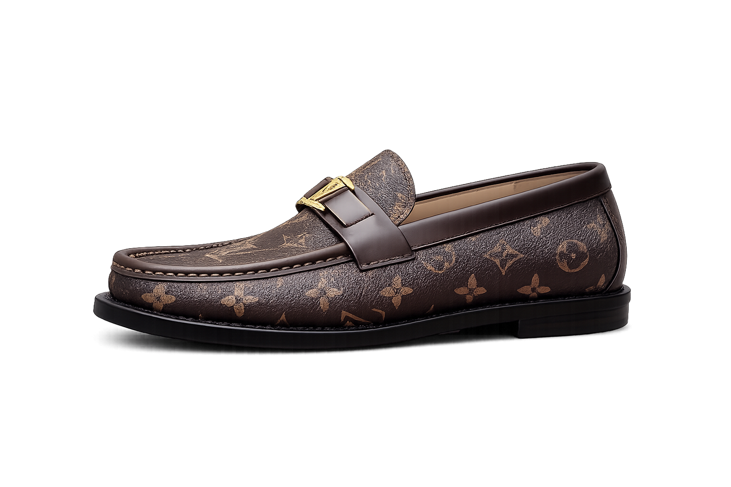 Monogram Leather Loafers