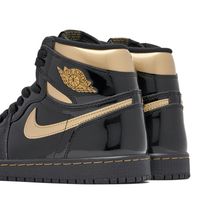 AIR JORDAN 1 HIGH OG PATENT BLACK GOLD