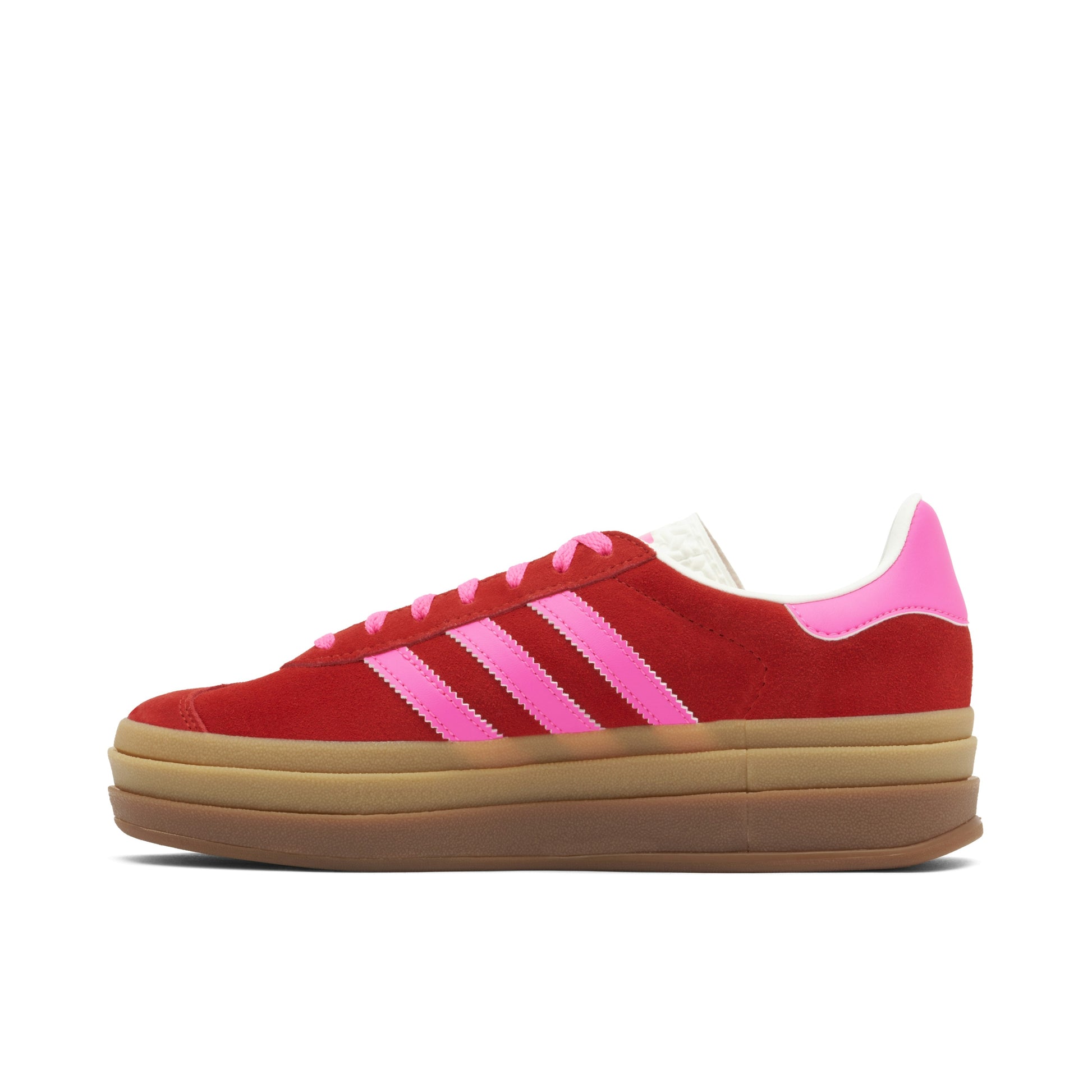 ADIDAS GAZELLE BOLD COLLEGIATE RED LUCID PINK WOMENS