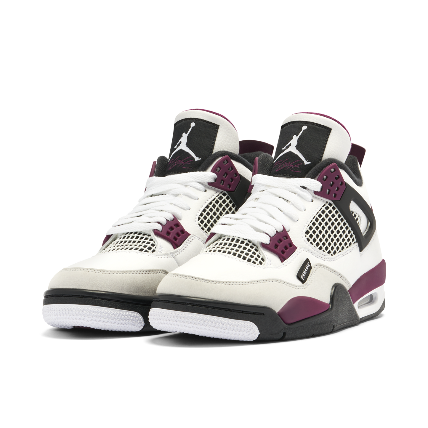 AIR JORDAN 4 X PSG WHITE NEUTRAL GREY BORDEAUX